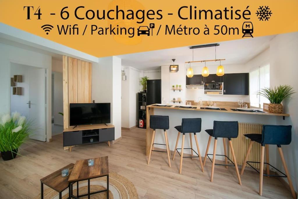 Fully Equipped Apartment With Parking 6 Beds 马赛 外观 照片